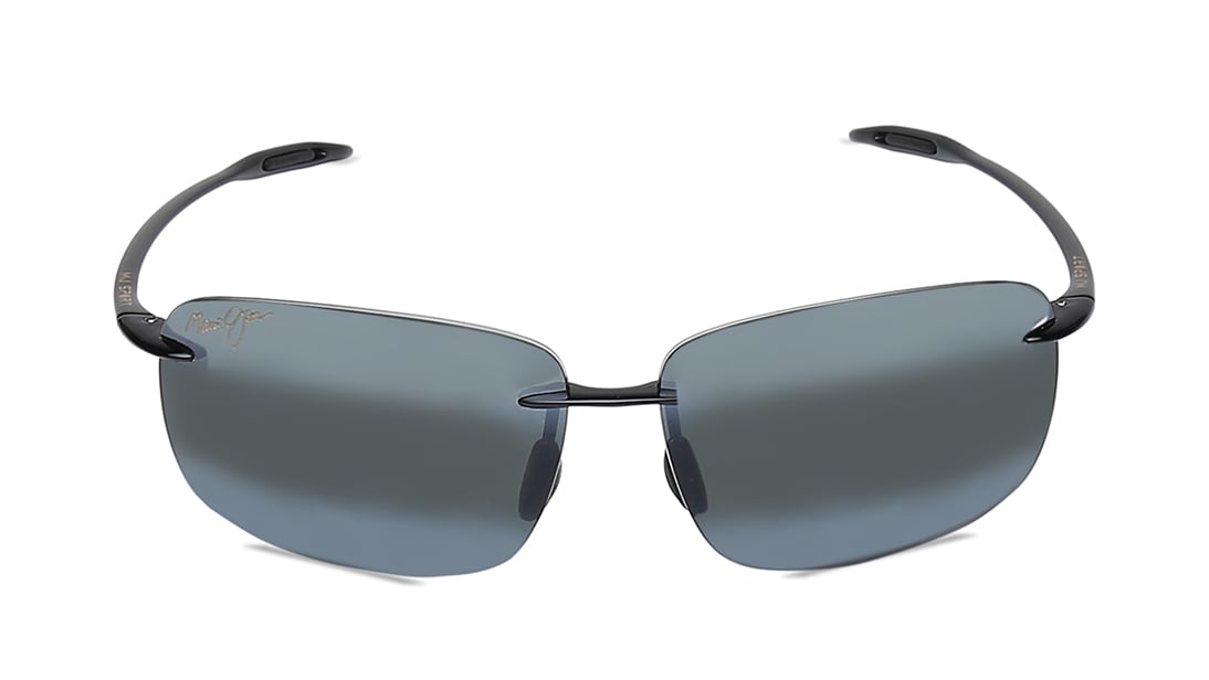 Image 1 of Grey Rectangle Polarized Sunglasses for Men and Women from Maui Jim Available at Titan Eye+