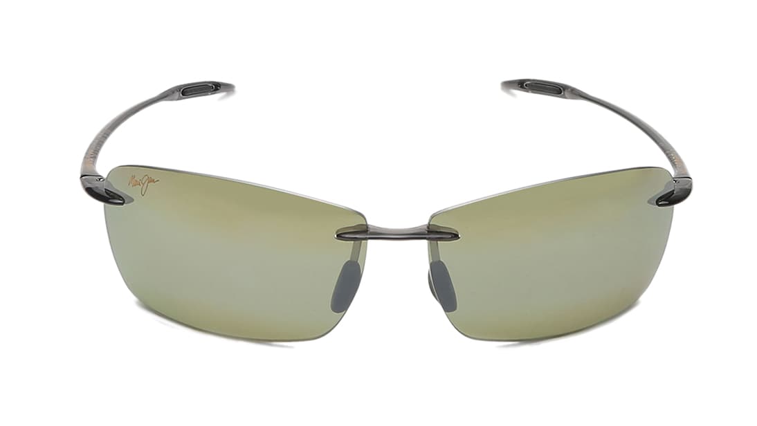 Image 1 of Gold Rectangle Polarized Sunglasses for Men and Women from Maui Jim Available at Titan Eye+
