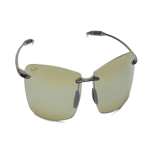 Image 2 of Gold Rectangle Polarized Sunglasses for Men and Women from Maui Jim Available at Titan Eye+
