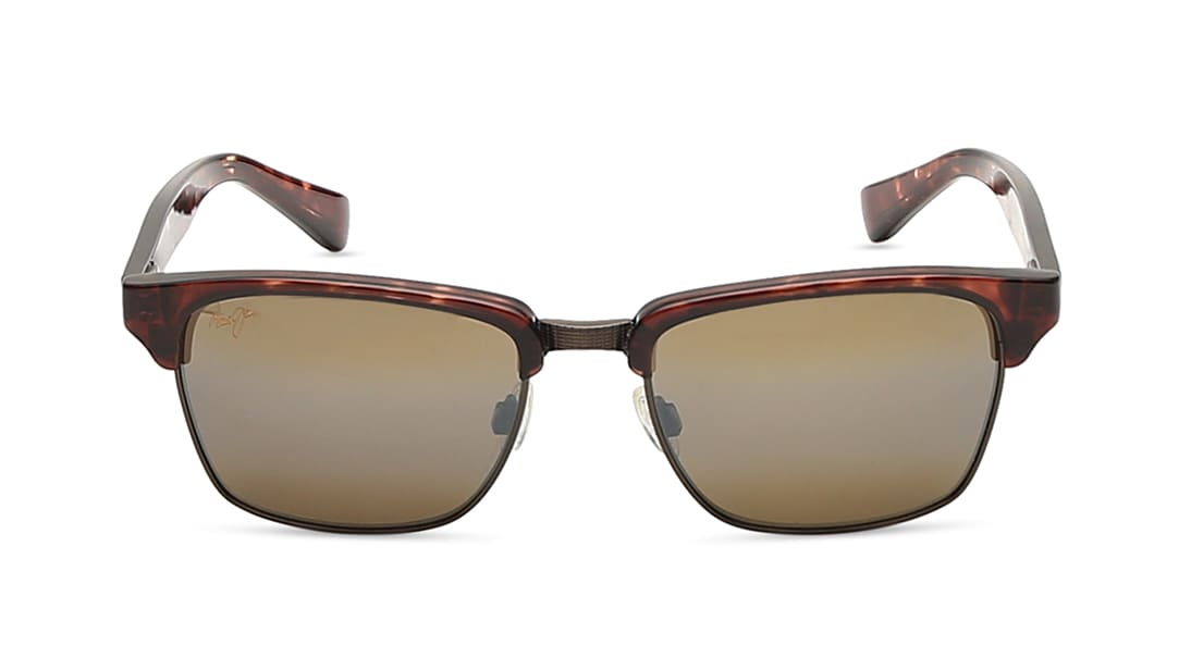 Image 1 of Bronze Clubmaster Polarized Sunglasses for Men and Women from Maui Jim Available at Titan Eye+