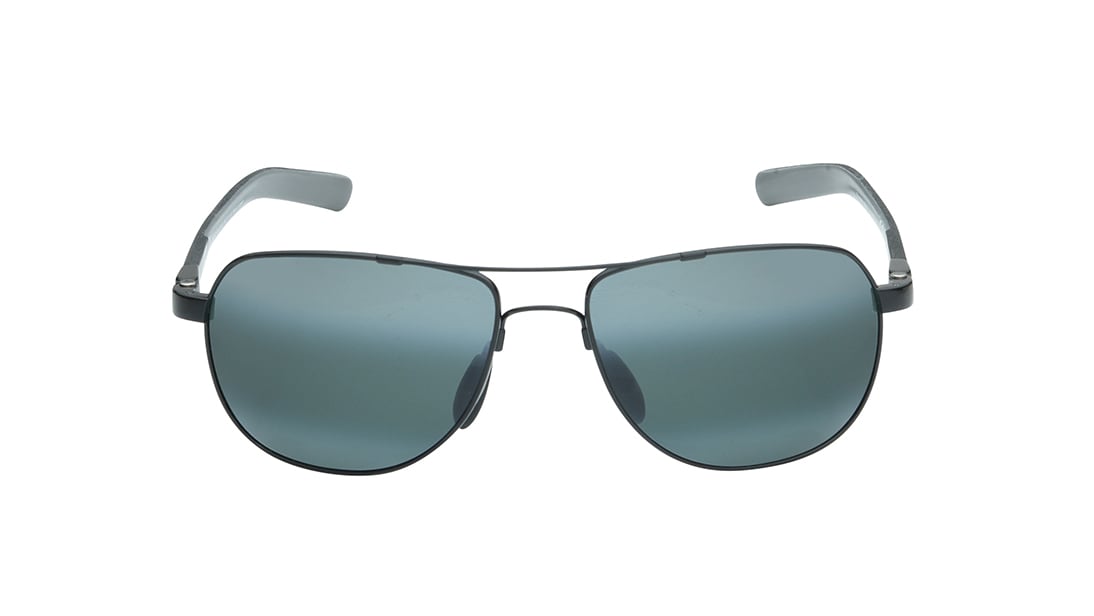 Image 1 of Grey Aviator Polarized Sunglasses for Men and Women from Maui Jim Available at Titan Eye+