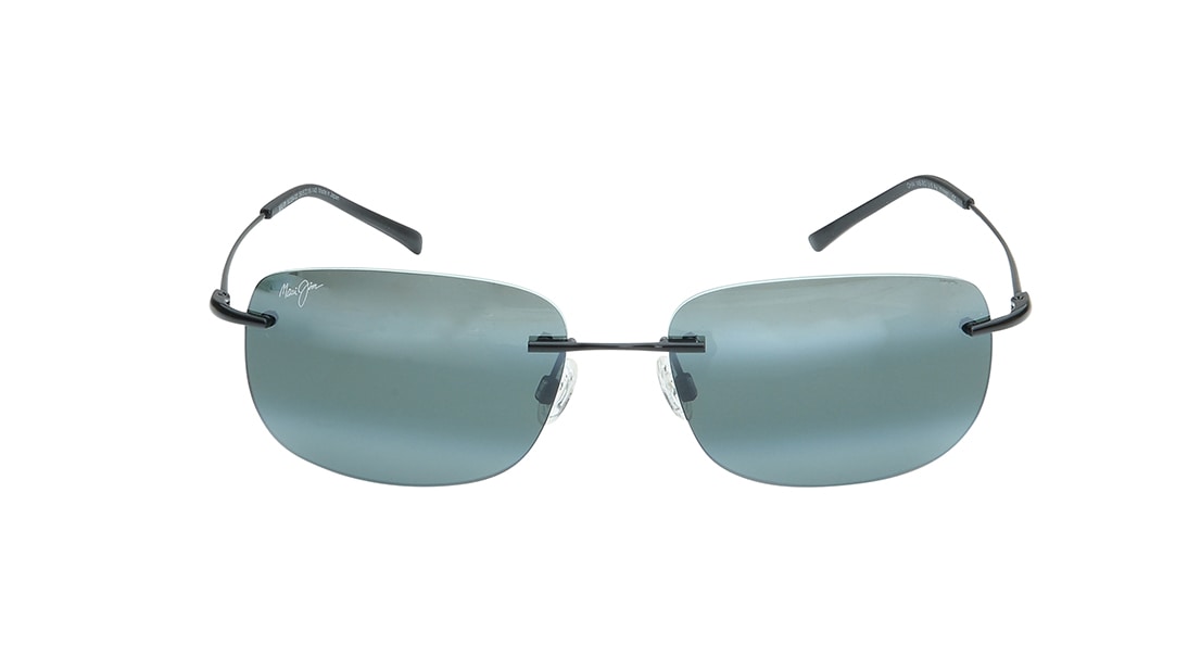Image 1 of Grey Rectangle Polarized Sunglasses for Men and Women from Maui Jim Available at Titan Eye+