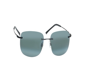 Image 2 of Grey Rectangle Polarized Sunglasses for Men and Women from Maui Jim Available at Titan Eye+