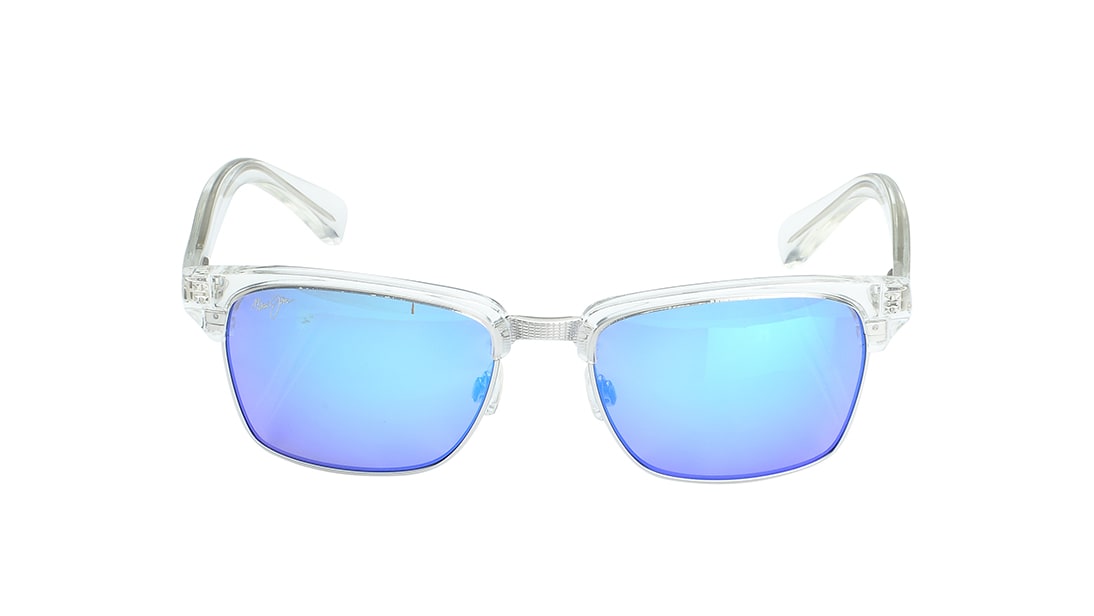 Image 1 of Blue Square Polarized Sunglasses for Men and Women from Maui Jim Available at Titan Eye+