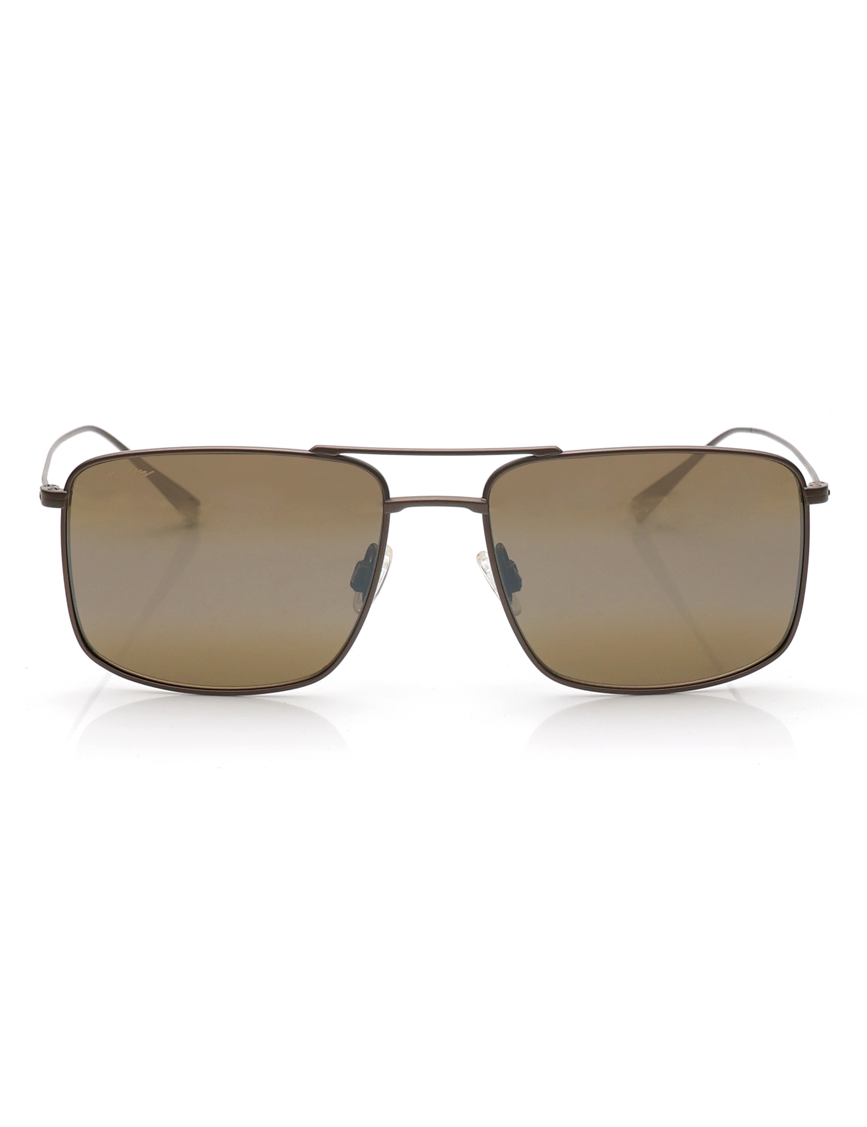 Image 1 of Bronze Rectangle Sunglasses for Men from Maui Jim Available at Titan Eye+
