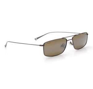 Image 2 of Bronze Rectangle Sunglasses for Men from Maui Jim Available at Titan Eye+