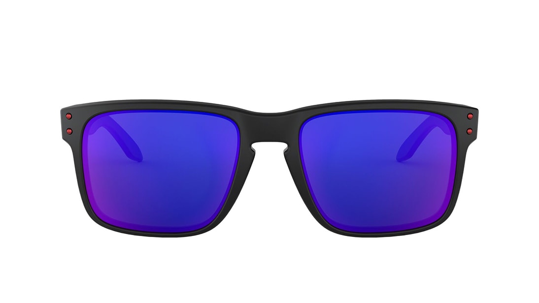 Image 1 of Purple Square Sunglasses for Men from Oakley Available at Titan Eye+