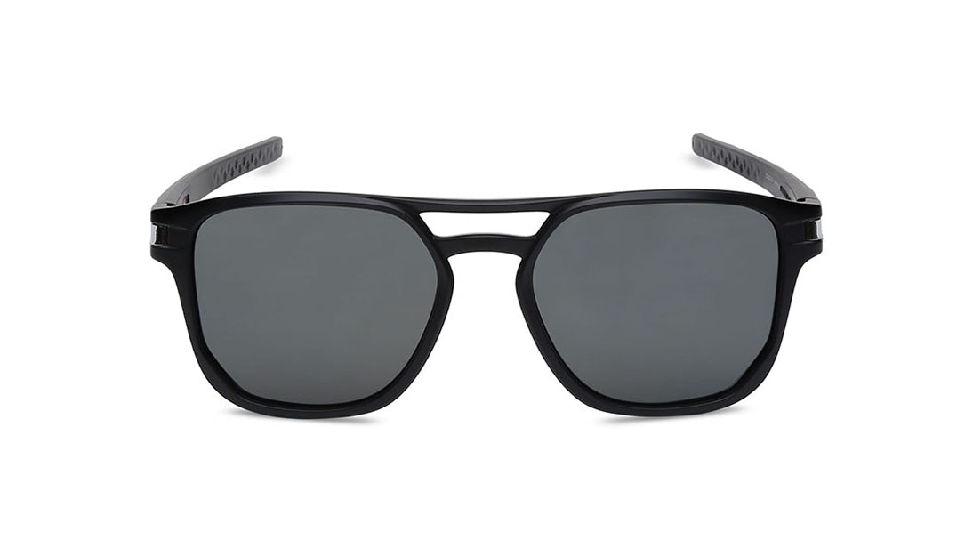 Image 1 of Grey Navigator Sunglasses for Men from Oakley Available at Titan Eye+
