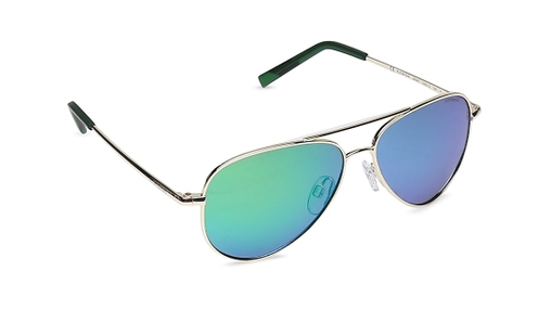 Image 2 of Green Wayfarer Polarized Sunglasses for Kids from Polaroid Available at Titan Eye+