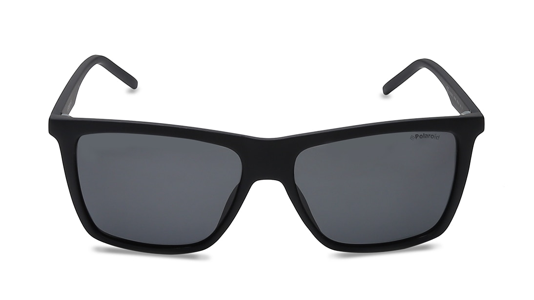 Image 1 of Grey Square Polarized Sunglasses for Men from Polaroid Available at Titan Eye+