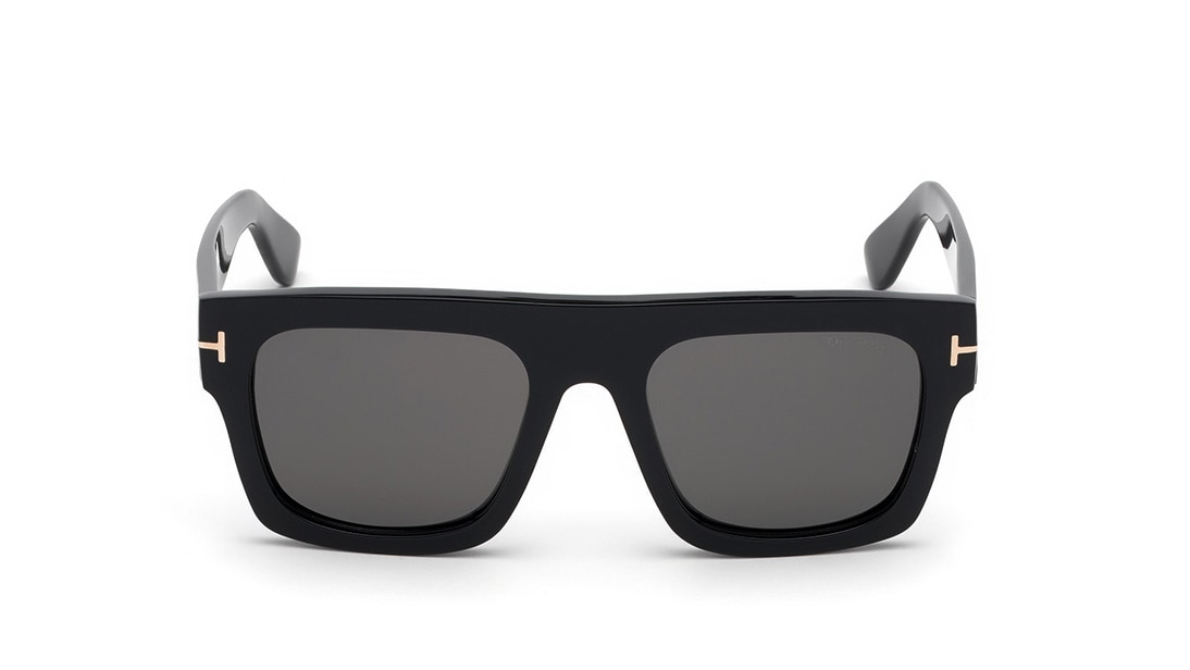Image 1 of Grey Square Sunglasses for Men from Tom Ford Available at Titan Eye+