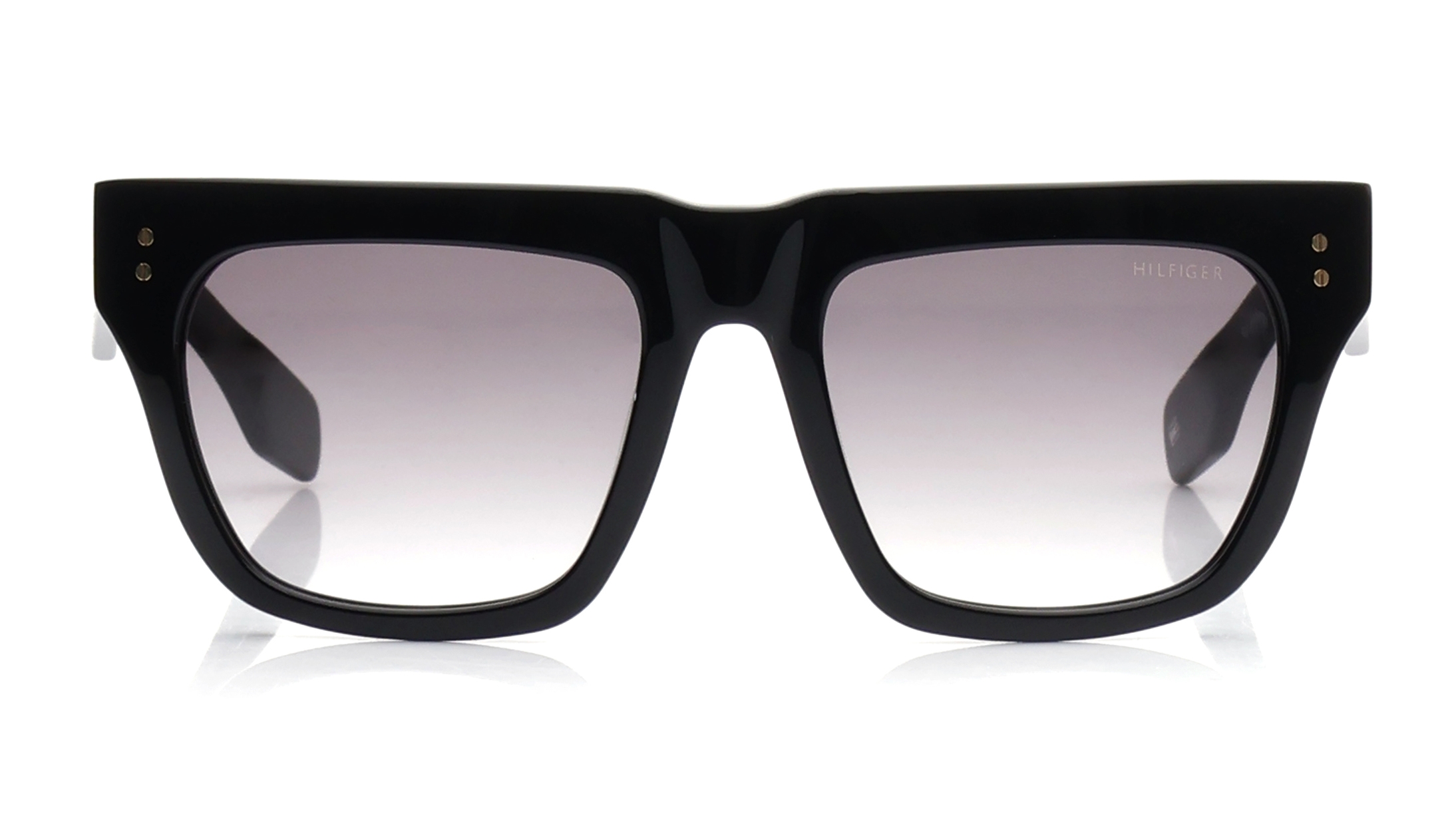 Image 1 of Blue Wayfarer Sunglasses for Men from Tommy Hilfiger Available at Titan Eye+