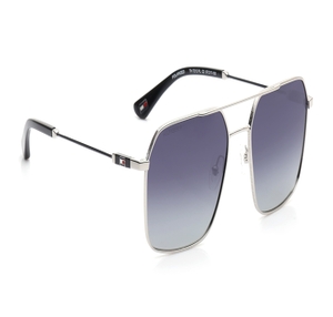 Image 2 of Blue Navigator Sunglasses for Men from Tommy Hilfiger Available at Titan Eye+