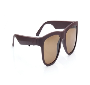 Image 2 of Brown Wayfarer Polarized Smart Sunglasses for Men and Women from Fastrack Available at Titan Eye+