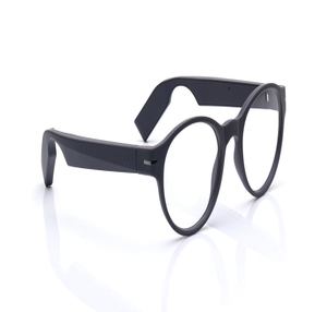 Image 2 of Black Round Smart Glasses for Men and Women from Titan Available at Titan Eye+