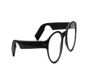 Image 2 of Black Round Smart Glasses for Men and Women from Titan Available at Titan Eye+