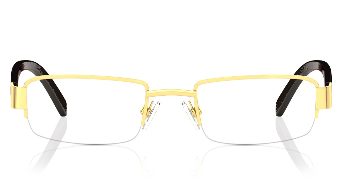 Image 1 of Yellow Rectangle Eyeglasses for Men from Titan Available at Titan Eye+