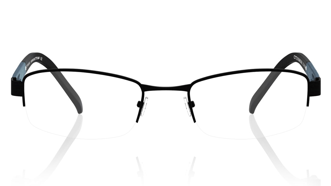 Image 1 of Black Rectangle Eyeglasses for Women from Titan Available at Titan Eye+