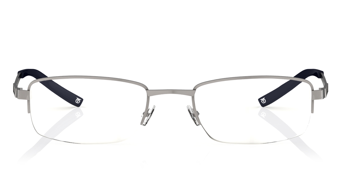 Image 1 of Silver Rectangle Eyeglasses for Men and Women from Titan Available at Titan Eye+