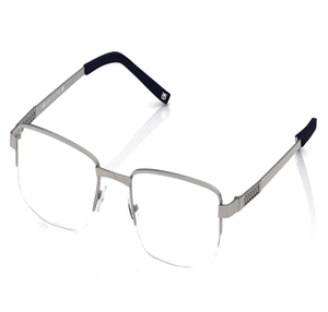 Image 2 of Silver Rectangle Eyeglasses for Men and Women from Titan Available at Titan Eye+