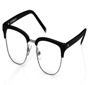 Image 2 of Black Clubmaster Eyeglasses for Men and Women from Titan Available at Titan Eye+
