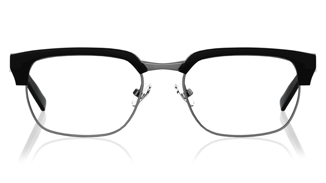 Image 1 of Black Clubmaster Eyeglasses for Men and Women from Titan Available at Titan Eye+