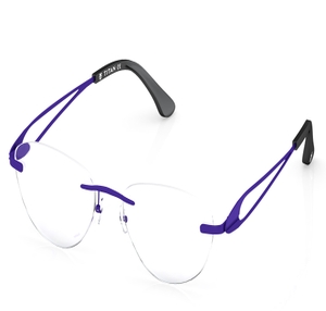 Image 2 of Purple Rectangle Eyeglasses for Women from Titan Available at Titan Eye+