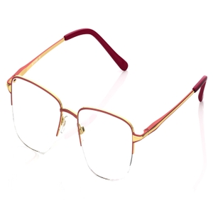 Image 2 of Red Rectangle Eyeglasses for Women from Titan Available at Titan Eye+