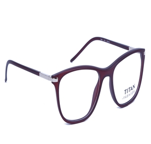 Image 2 of Maroon Wayfarer Eyeglasses for Women from Titan Available at Titan Eye+