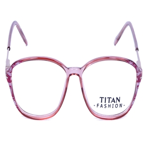 Image 2 of Pink Wayfarer Eyeglasses for Women from Titan Available at Titan Eye+