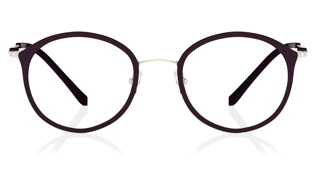 Image 1 of Maroon Round Eyeglasses for Women from Titan Available at Titan Eye+