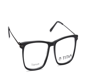 Image 2 of Black Wayfarer Eyeglasses for Men from Titan Available at Titan Eye+