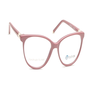 Image 2 of Pink Oval Eyeglasses for Women from Titan Available at Titan Eye+
