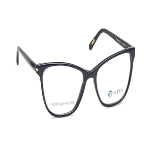 Image 2 of Black Rectangle Eyeglasses for Women from Titan Available at Titan Eye+