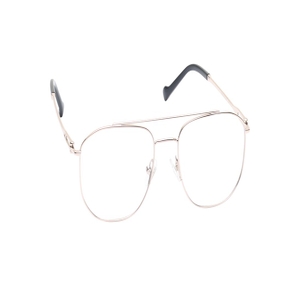 Image 2 of Silver Aviator Eyeglasses for Men and Women from Titan Available at Titan Eye+