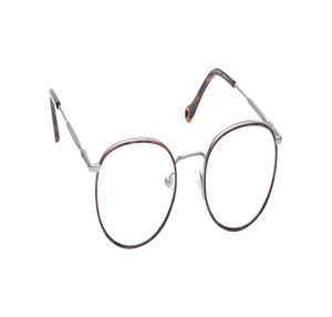 Image 2 of Silver Oval Eyeglasses for Men and Women from Titan Available at Titan Eye+