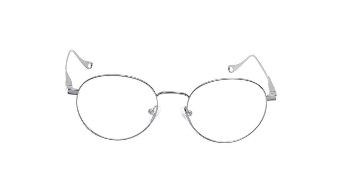 Image 1 of Silver Oval Eyeglasses for Men and Women from Titan Available at Titan Eye+