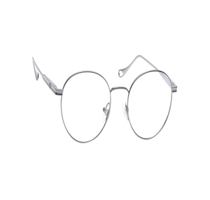 Image 2 of Silver Oval Eyeglasses for Men and Women from Titan Available at Titan Eye+