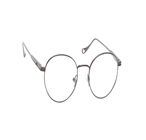 Image 2 of Gun Metal Oval Eyeglasses for Men and Women from Titan Available at Titan Eye+