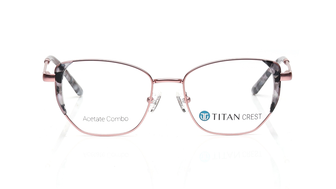 Image 1 of Pink CatEye Eyeglasses for Women from Titan Available at Titan Eye+