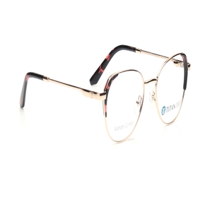 Image 2 of Gold Oval Eyeglasses for Women from Titan Available at Titan Eye+