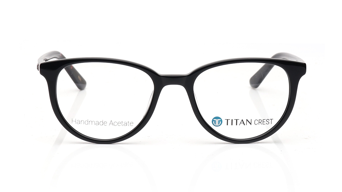 Image 1 of Black Phantos Eyeglasses for Women from Titan Available at Titan Eye+