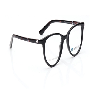 Image 2 of Black Phantos Eyeglasses for Women from Titan Available at Titan Eye+
