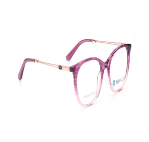 Image 2 of Pink Rectangle Eyeglasses for Women from Titan Available at Titan Eye+