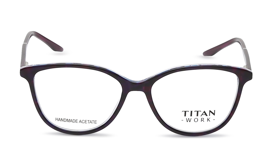 Image 1 of Maroon CatEye Eyeglasses for Women from Titan Available at Titan Eye+