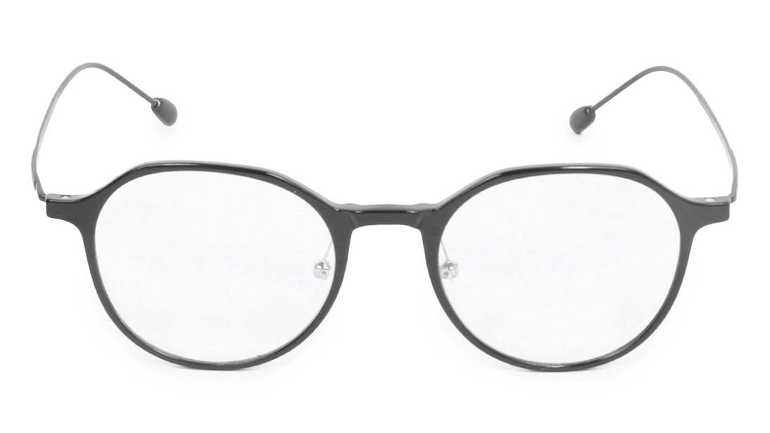 Image 1 of Black Geometric Eyeglasses for Women from Titan Available at Titan Eye+