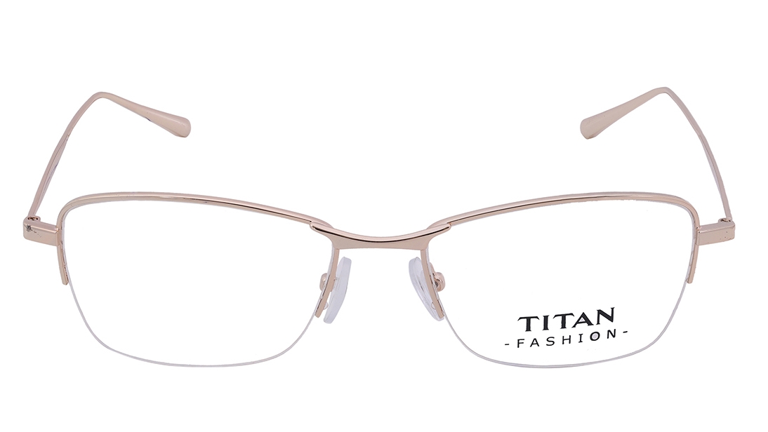 Image 1 of Rose Gold CatEye Eyeglasses for Women from Titan Available at Titan Eye+