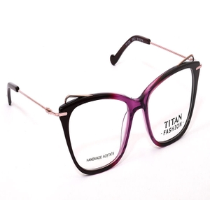 Image 2 of Purple CatEye Eyeglasses for Women from Titan Available at Titan Eye+