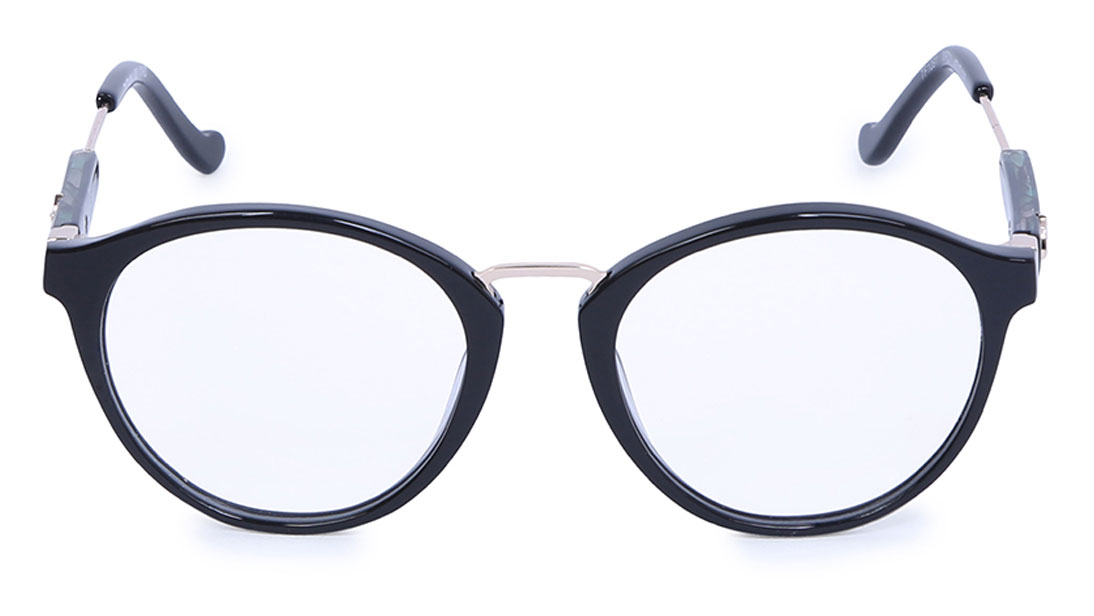 Image 1 of Black Round Eyeglasses for Women from Titan Available at Titan Eye+