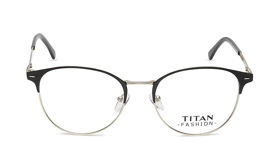Image 1 of Black Clubmaster Eyeglasses for Men from Titan Available at Titan Eye+